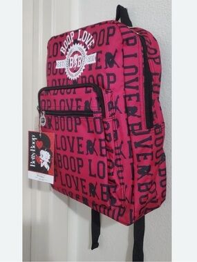 Betty Boop Pink & Black "Love Boop" Backpack